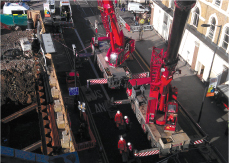 Working with heavy machinary